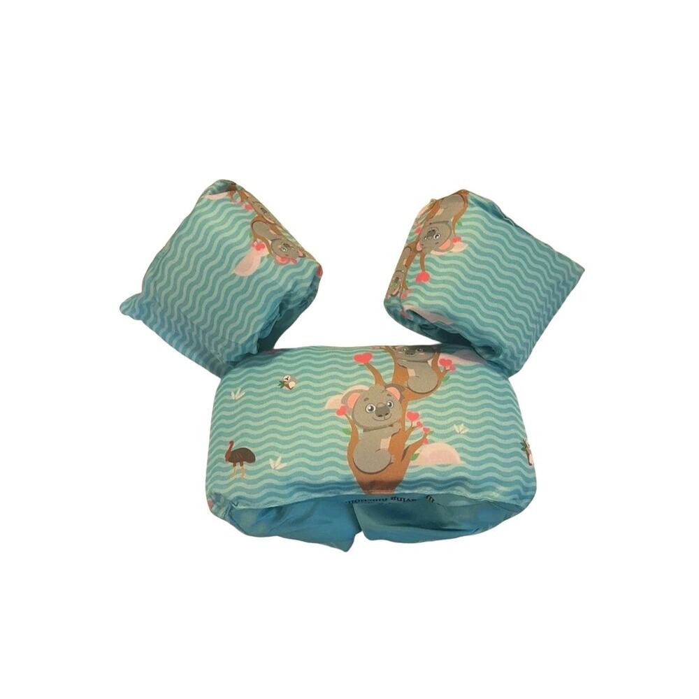 Kids Toddler Life Jacket Swim Aid Vest Child Arm Bands Floaties Pool Beach Blue